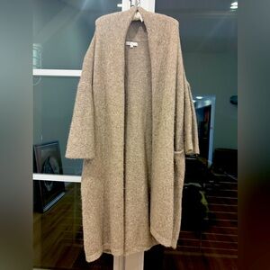 Alpaca knitwear duster jacket 🦙